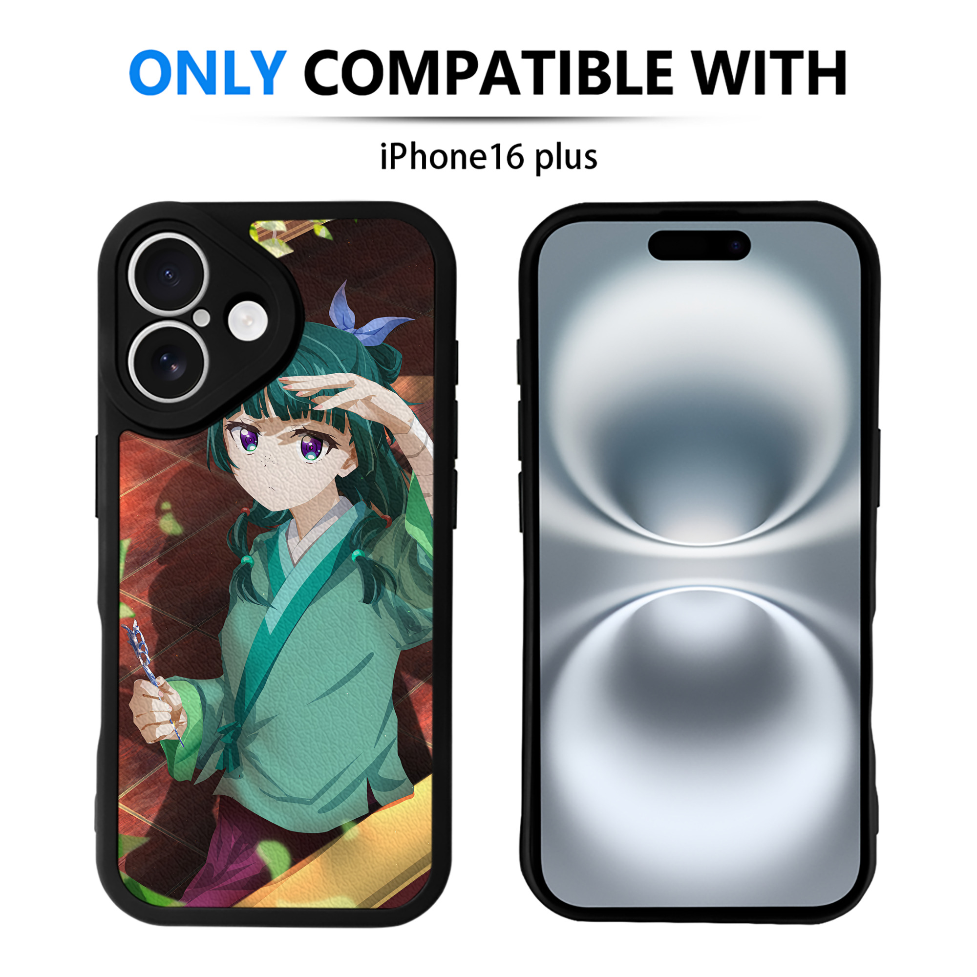 （画像用） 薬屋のひとりごと The Apothecary Diaries 【iPhone 16シリーズ対応】シリコンスマホケース（レザー調） 材質：シリコン